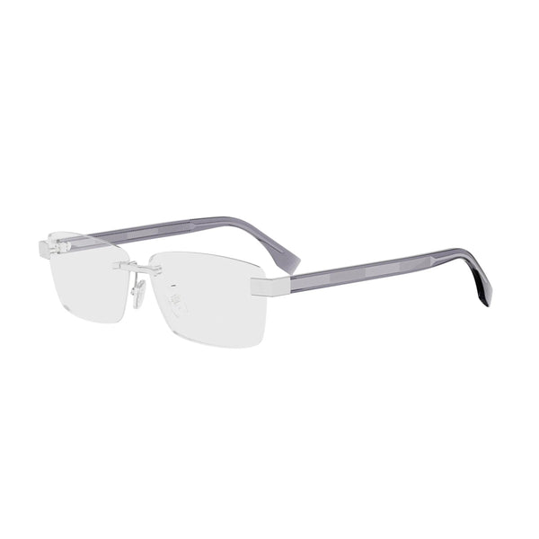 Occhiali da vista Fendi uomo FE50148U argento lucido
