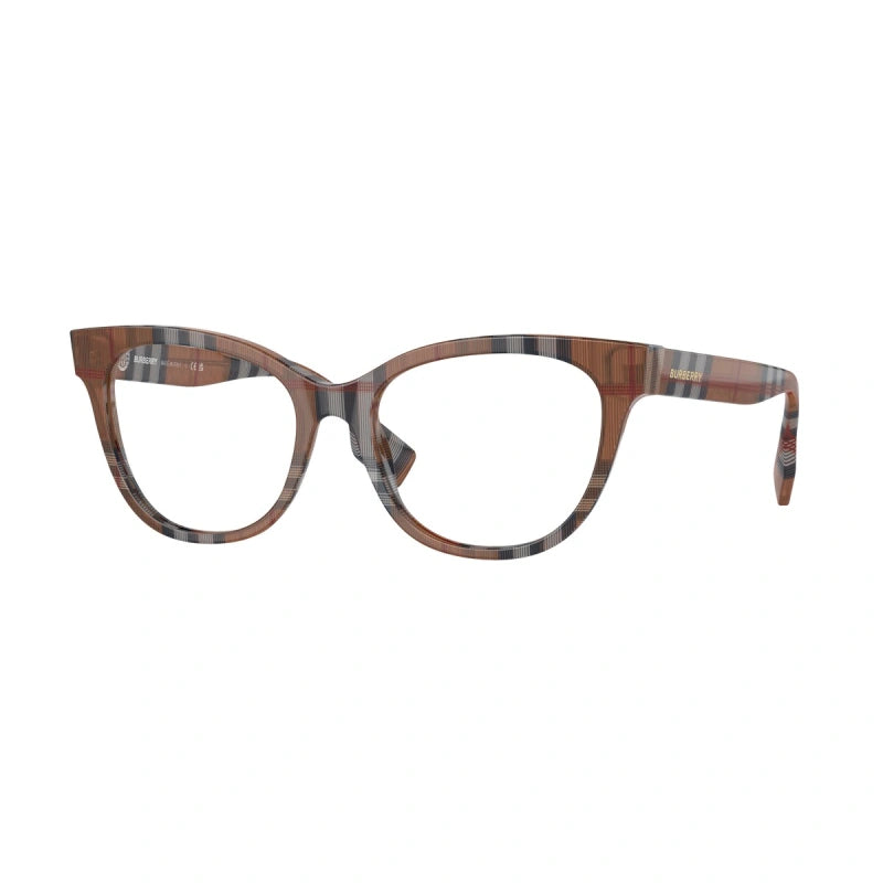 BURBERRY BE 2375 EVELYN 3966 CONTROLLA IL MARRONE | OCCHIALE DA VISTA DONNA CALIBRO 51