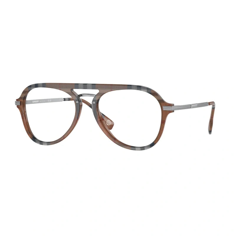 BURBERRY BE 2377 BAILEY 3966 CONTROLLA IL MARRONE | OCCHIALE DA VISTA UOMO CALIBRO 55