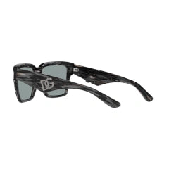 DOLCE & GABBANA DG 4436 - 318787 NERO A STRISCE | OCCHIALE DA SOLE DONNA CALIBRO 55