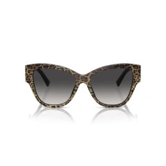 DOLCE & GABBANA DG 4449 - 31638G LEONE MARRONE SU NERO | OCCHIALE DA SOLE DONNA CALIBRO 54