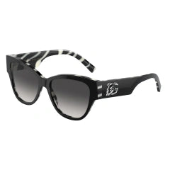 DOLCE & GABBANA DG 4449 - 3372/P NERO SU ZEBRA | OCCHIALE DA SOLE DONNA CALIBRO 54