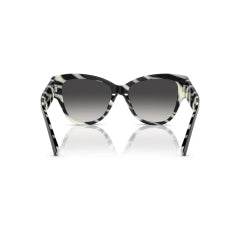 DOLCE & GABBANA DG 4449 - 3372/P NERO SU ZEBRA | OCCHIALE DA SOLE DONNA CALIBRO 54