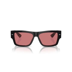 DOLCE & GABBANA DG 4451 - 34177N NERO SU AVANA ROSSO | OCCHIALE DA SOLE UOMO CALIBRO 55