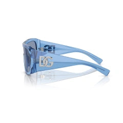DOLCE & GABBANA DG 4454 - 332280 AZZURRO TRASPARENTE | OCCHIALE DA SOLE UOMO CALIBRO 30