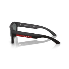 PRADA LINEA ROSSA PS 01ZS - DG002G GOMMA NERA | OCCHIALE DA SOLE UOMO CALIBRO 56