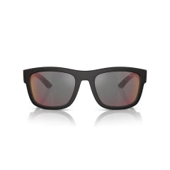 PRADA LINEA ROSSA PS 01ZS - DG008F GOMMA NERA | OCCHIALE DA SOLE UOMO CALIBRO 56