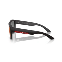 PRADA LINEA ROSSA PS 01ZS - DG008F GOMMA NERA | OCCHIALE DA SOLE UOMO CALIBRO 56