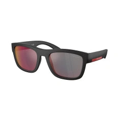 PRADA LINEA ROSSA PS 01ZS - DG008F GOMMA NERA | OCCHIALE DA SOLE UOMO CALIBRO 56