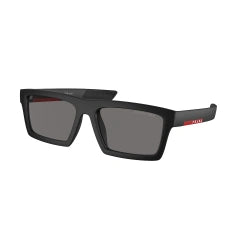 PRADA LINEA ROSSA PS 02ZSU - 1BO02G NERO OPACO | OCCHIALE DA SOLE UOMO CALIBRO 55