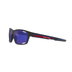 PRADA LINEA ROSSA PS 04YS - 16G05U BLU NERO OPACO | OCCHIALE DA SOLE UOMO CALIBRO 57