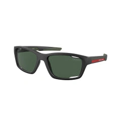 PRADA LINEA ROSSA PS 04YS - 18G06U NERO OPACO | OCCHIALE DA SOLE UOMO CALIBRO 57