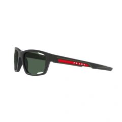 PRADA LINEA ROSSA PS 04YS - 18G06U NERO OPACO | OCCHIALE DA SOLE UOMO CALIBRO 57