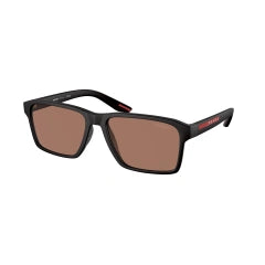 PRADA LINEA ROSSA PS 05YS - DG050A GOMMA NERA | OCCHIALE DA SOLE UOMO CALIBRO 58