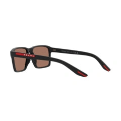 PRADA LINEA ROSSA PS 05YS - DG050A GOMMA NERA | OCCHIALE DA SOLE UOMO CALIBRO 58