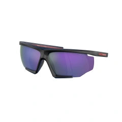 PRADA LINEA ROSSA PS 07YS - 13K05U GOMMA NERA-ROSSA | OCCHIALE DA SOLE UOMO CALIBRO 76