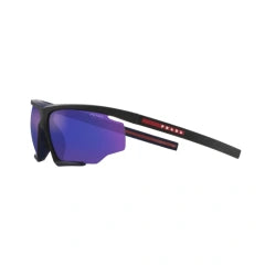 PRADA LINEA ROSSA PS 07YS - 13K05U GOMMA NERA-ROSSA | OCCHIALE DA SOLE UOMO CALIBRO 76