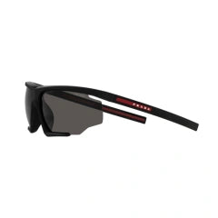 PRADA LINEA ROSSA PS 07YS - DG006F GOMMA NERA | OCCHIALE DA SOLE UOMO CALIBRO 76