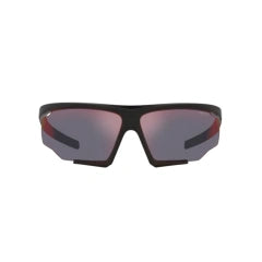 PRADA LINEA ROSSA PS 07YS - DG010A GOMMA NERA | OCCHIALE DA SOLE UOMO CALIBRO 76