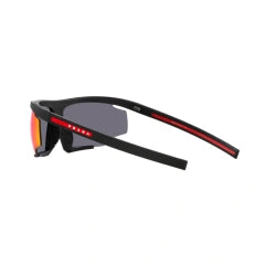 PRADA LINEA ROSSA PS 07YS - DG010A GOMMA NERA | OCCHIALE DA SOLE UOMO CALIBRO 76