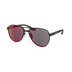 PRADA LINEA ROSSA PS 51YS - 1BO08F NERO OPACO | OCCHIALE DA SOLE UOMO CALIBRO 61