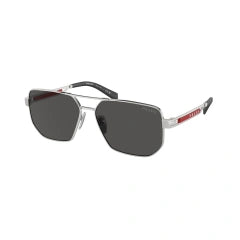 PRADA LINEA ROSSA PS 51ZS - 1BC06F ARGENTO | OCCHIALE DA SOLE UOMO CALIBRO 59