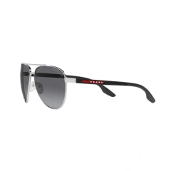 PRADA LINEA ROSSA PS 52YS - 1BC06G D'ARGENTO | OCCHIALE DA SOLE UOMO CALIBRO 61