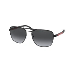 PRADA LINEA ROSSA PS 53XS - 1BO6G0 NERO OPACO | OCCHIALE DA SOLE UOMO CALIBRO 60