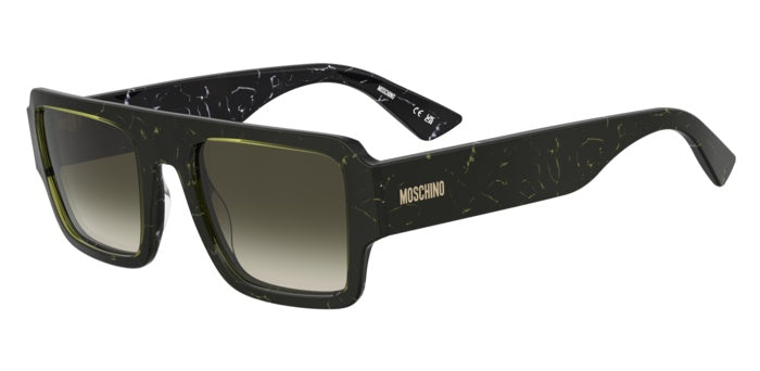 Occhiali da sole Moschino modello 208564 (MOS213/S) unisex, con montatura color avana e lenti scure in primo piano.