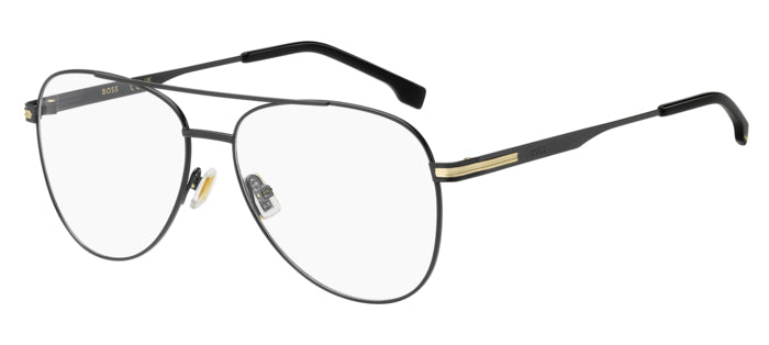 Asta di ricambio originale BOSS per occhiali modello R110115J5G150, colore oro.