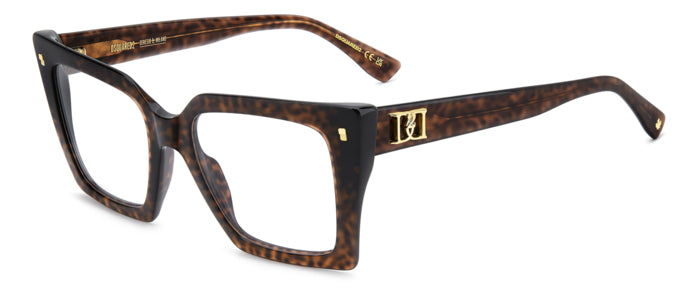 Asta di ricambio originale DSQUARED2 per occhiali, modello R111109086145 colore Avana.