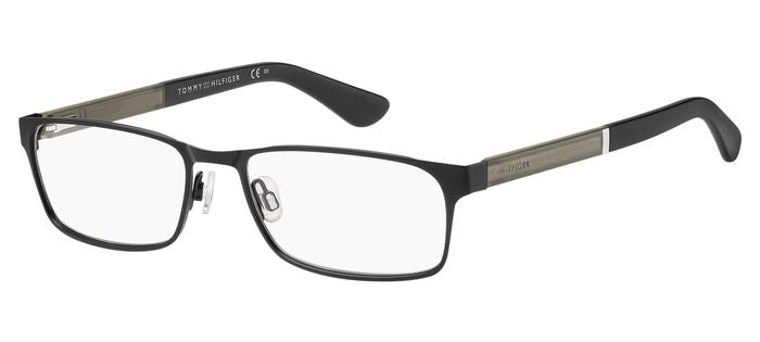 Coppia di naselli neri, ricambio originale Tommy Hilfiger per occhiali modello 0247R0189.