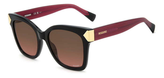 Occhiali da sole Missoni da donna modello MIS 0284/S di colore verde, con montatura in acetato e lenti protettive, fotografat
