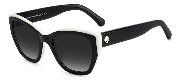 Occhiali da sole donna Kate Spade verdi modello Yolanda/S 205499 con montatura in acetato e lenti scure, mostrati su sfondo n