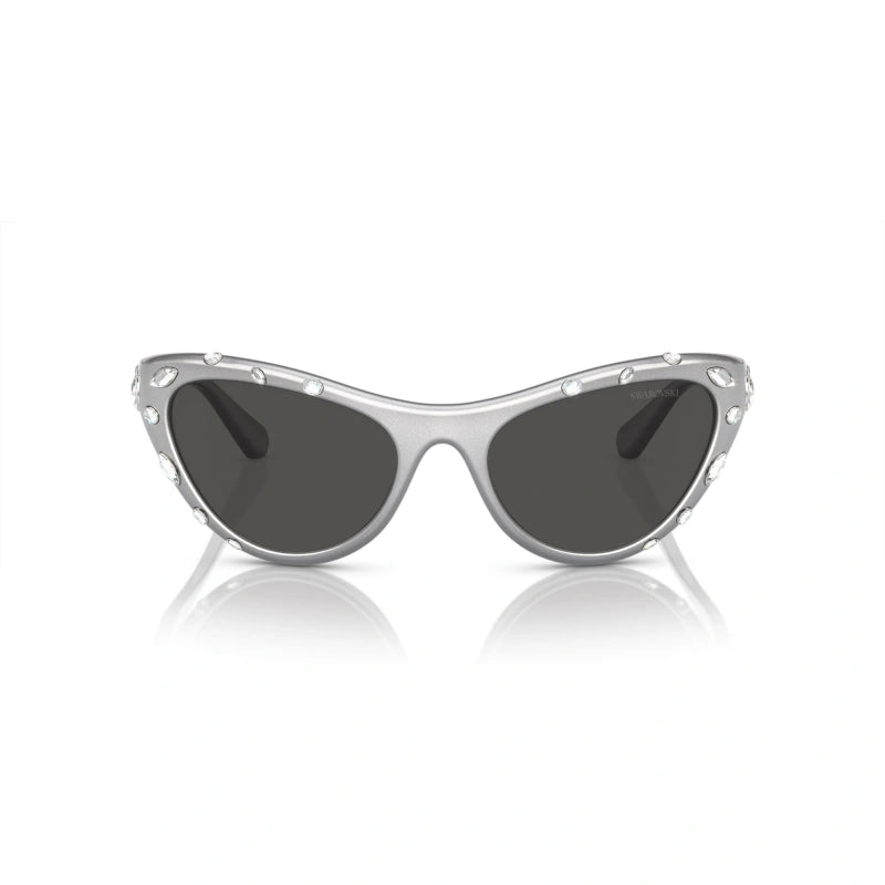 SWAROVSKI SK 6007 - 102187 GRIGIO METALLIZZATO | OCCHIALE DA SOLE DONNA CALIBRO 57