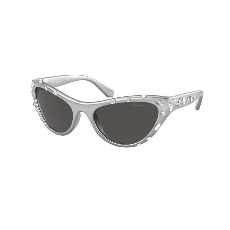SWAROVSKI SK 6007 - 102187 GRIGIO METALLIZZATO | OCCHIALE DA SOLE DONNA CALIBRO 57