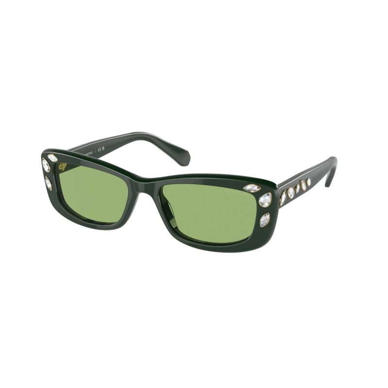 SWAROVSKI SK 6008 - 1026/2 VERDE SCURO | OCCHIALE DA SOLE DONNA CALIBRO 54