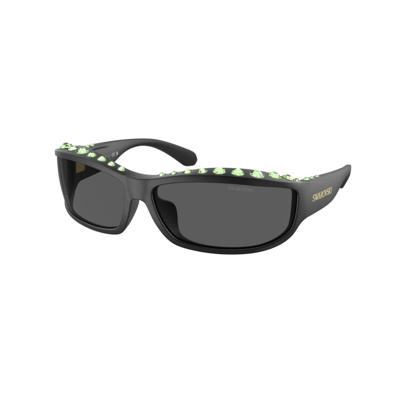 SWAROVSKI SK 6009 - 102087 NERO OPACO | OCCHIALE DA SOLE DONNA CALIBRO 73