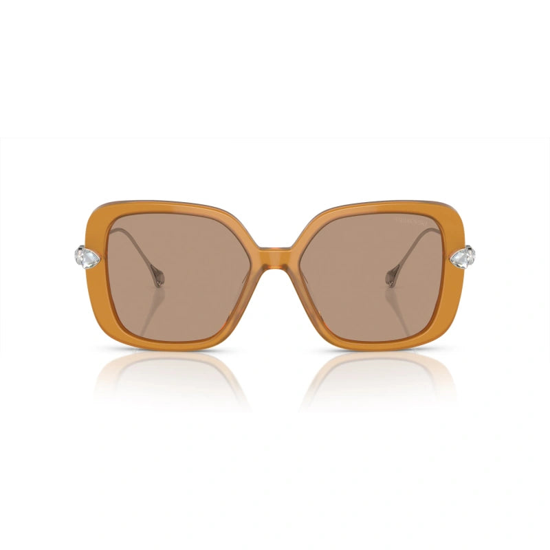 SWAROVSKI SK 6011 - 200563 AMBER BROWN TRANSPARENT | WOMEN'S SUNGLASSES, CALIBER 55