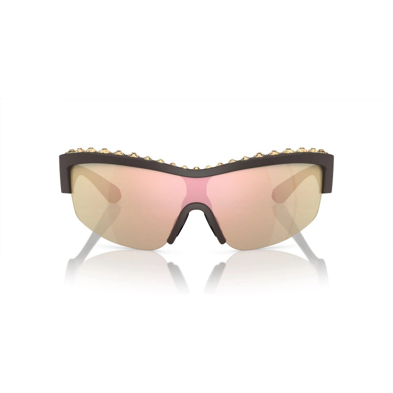 SWAROVSKI SK 6014 - 10357J MARRONE OPACO | OCCHIALE DA SOLE DONNA CALIBRO 38
