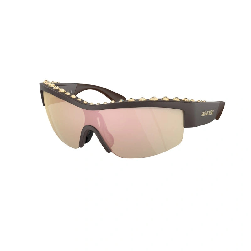 SWAROVSKI SK 6014 - 10357J MARRONE OPACO | OCCHIALE DA SOLE DONNA CALIBRO 38