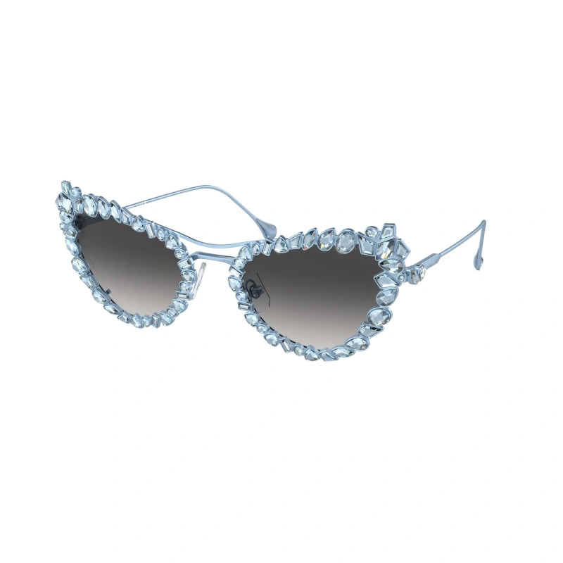 SWAROVSKI SK 7011 - 40198G AZZURRO OPACO | OCCHIALE DA SOLE DONNA CALIBRO 56