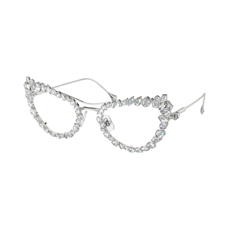 SWAROVSKI SK 7011 BLUE LIGHT PROTECTION 4001SB ARGENTO | OCCHIALE DA SOLE DONNA CALIBRO 56