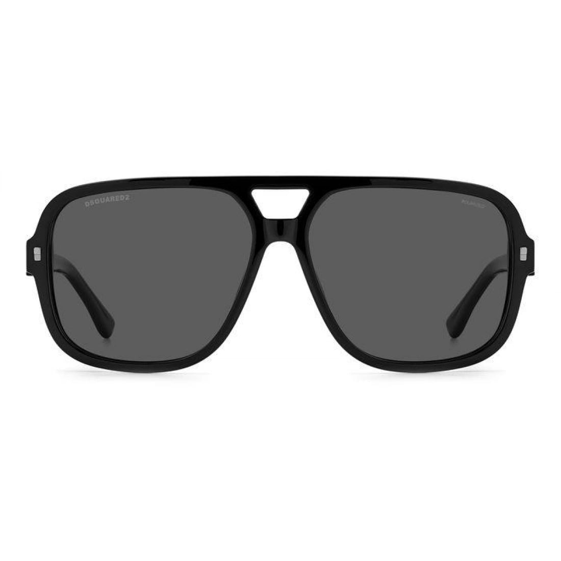 OCCHIALE DA SOLE UOMO DSQUARED2 D2 0003/S - ANS M9 RUTENIO NERO SCURO