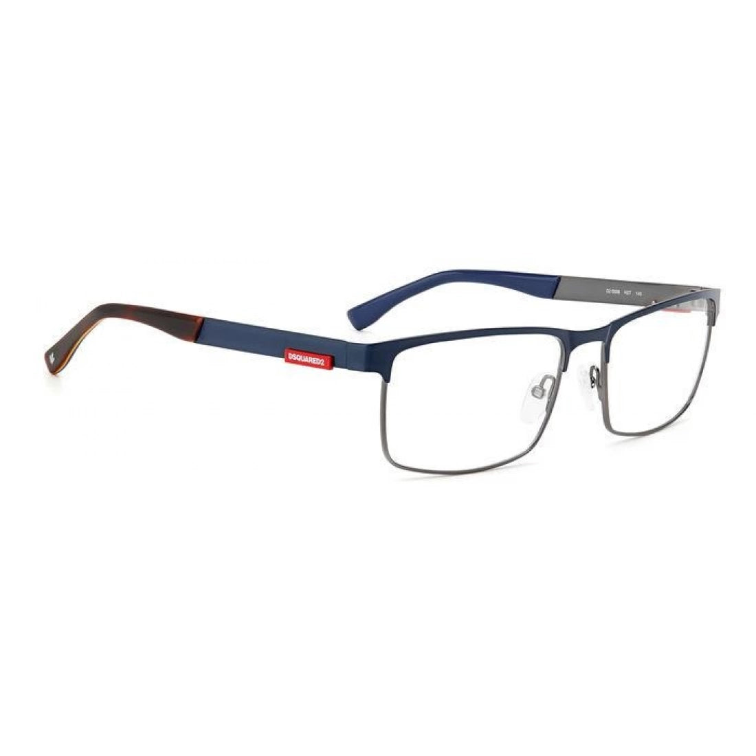 OCCHIALE DA VISTA UOMO DSQUARED2 D2 0006 - H2T RUTENIO SCURO BLU OPACO