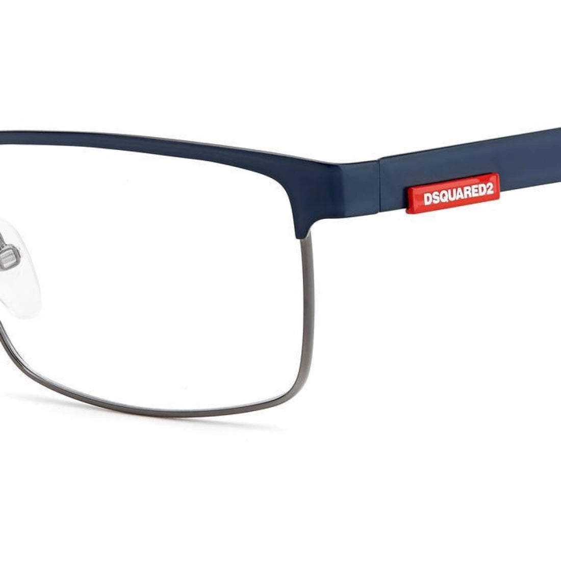 OCCHIALE DA VISTA UOMO DSQUARED2 D2 0006 - H2T RUTENIO SCURO BLU OPACO