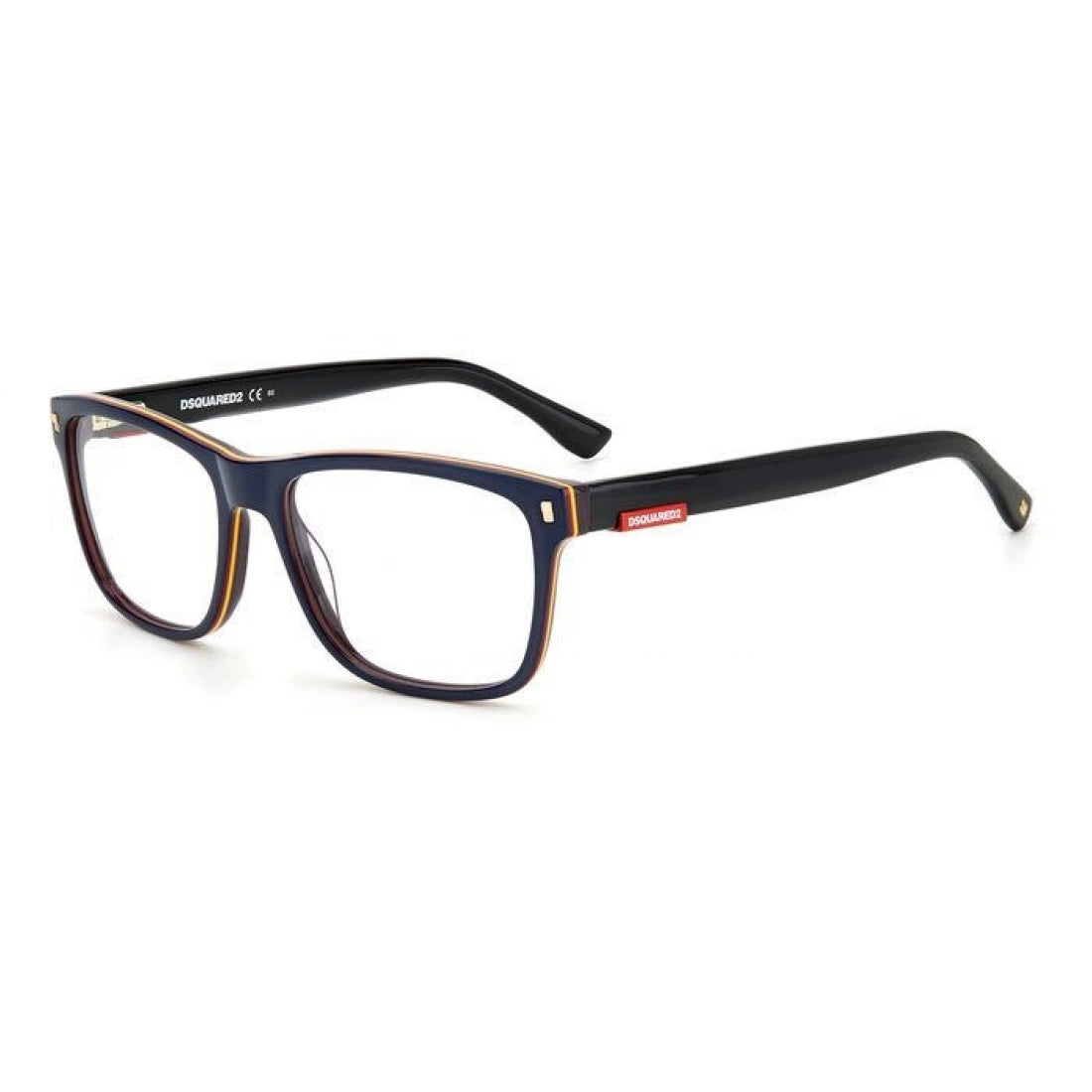 OCCHIALE DA VISTA UOMO DSQUARED2 D2 0007 - 8RU BLU ROSSO