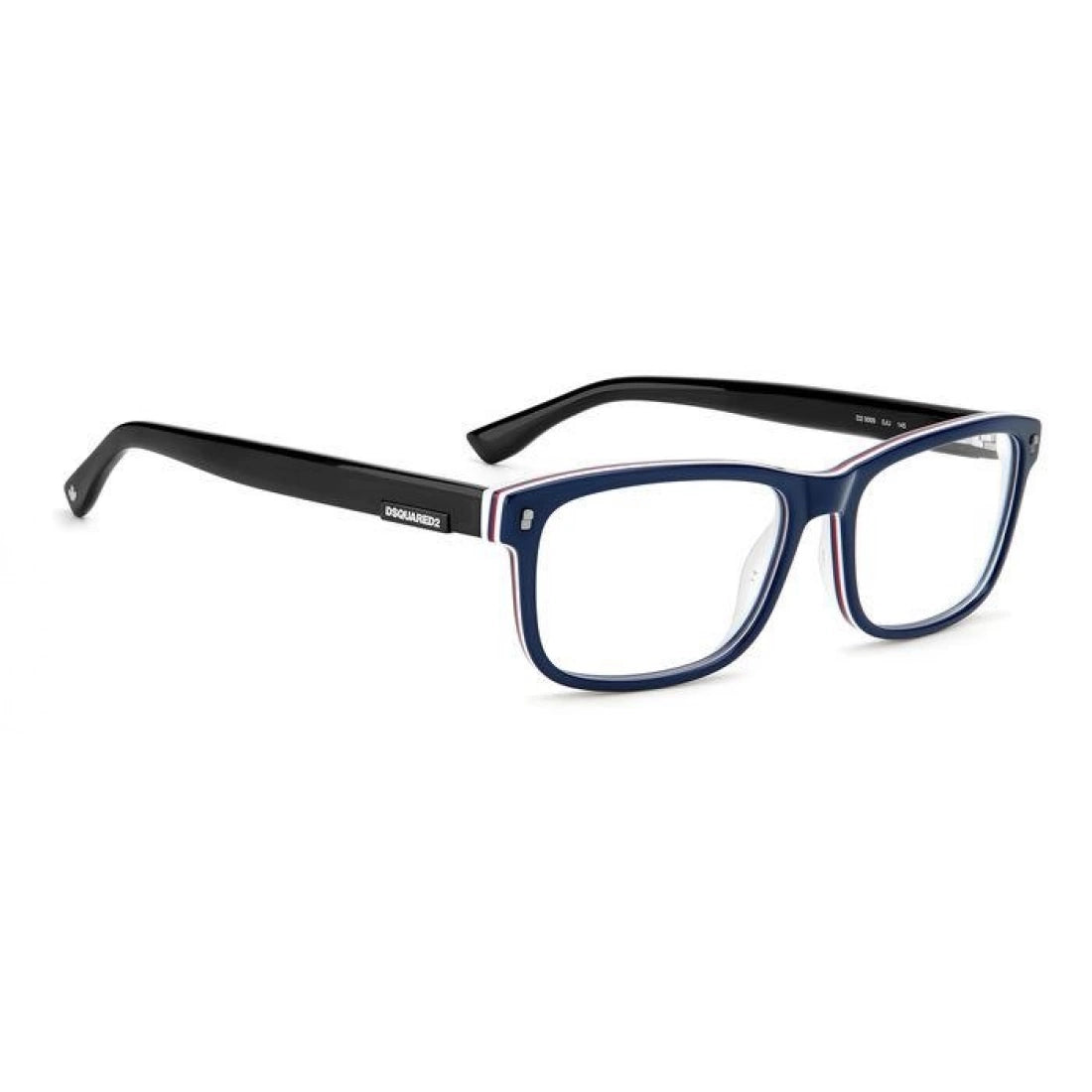OCCHIALE DA VISTA UOMO DSQUARED2 D2 0009 - 0JU BLU BIANCO CALIBRO 56