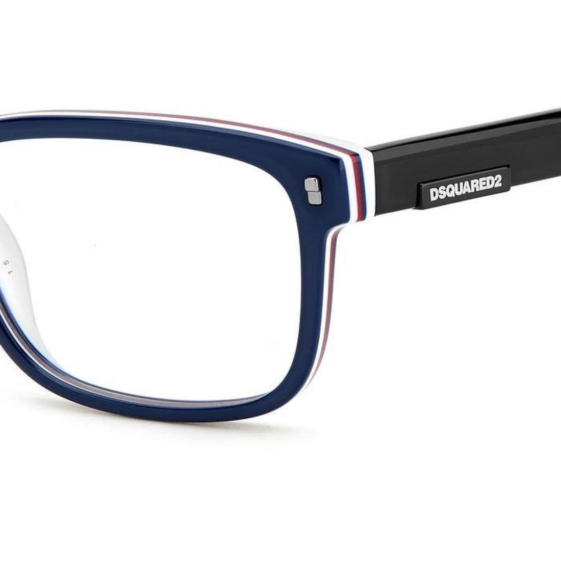 OCCHIALE DA VISTA UOMO DSQUARED2 D2 0009 - 0JU BLU BIANCO CALIBRO 56