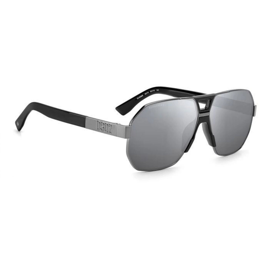 OCCHIALE DA SOLE UOMO DSQUARED2 D2 0028/S - V81 T4 NERO RUTENIO SCURO